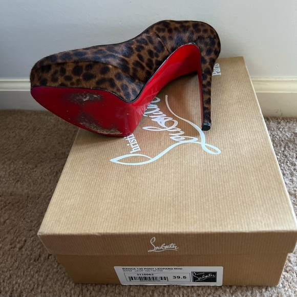 Christian Louboutin Brown Stiletto Heels - Picture 2 of 6